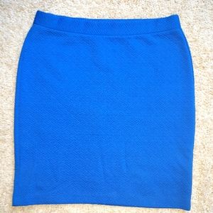 ANN TAYLOR LOFT BLUE SKIRT SZ MED
